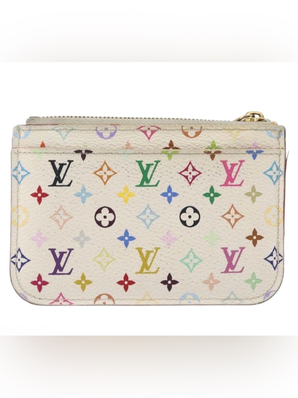 LOUIS VUITTON Monogram Multicolor Pochette Cles Purse Authentic